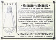1905 - Anzeige für die Osmium-Lampe (2)