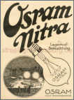 1922 - Reklame für die Osram Nitra Lampe
