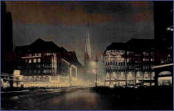 1926 - Leuchtenwoche - Mönckebergstarße bei Nacht
