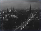 1961 - Ost-West-Straße nachts vom Michel aus gesehen
