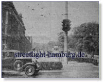 ca. 1935 - Ampel auf dem Stephansplatz (Quelle Baubehörde Hamburg)