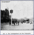 1926 - hängende Ampel am Loignyplatz von P. Arnheim