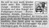 27.07.1956 Meldung im Hamburger Abendblatt