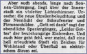 9. Dez. 1948 - Gedanken zur Staßenbeleuchtung - Hamburger Abendblatt
